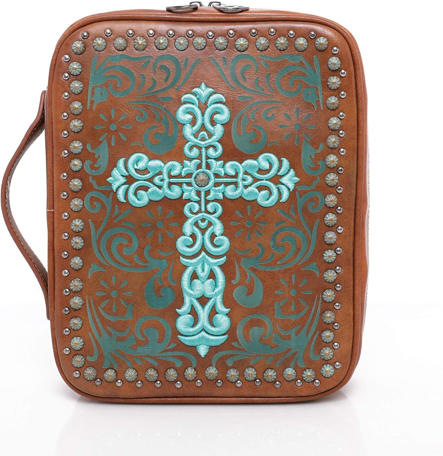 Western Style Embroidered Bible Covers for Women Men Bible Carrying Case Church Bag Bible Protective