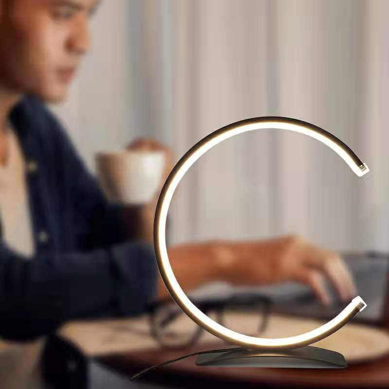 Letter LED Table Lamp Eye Protection Three-Tone Light Smart Table Lamp Night Light