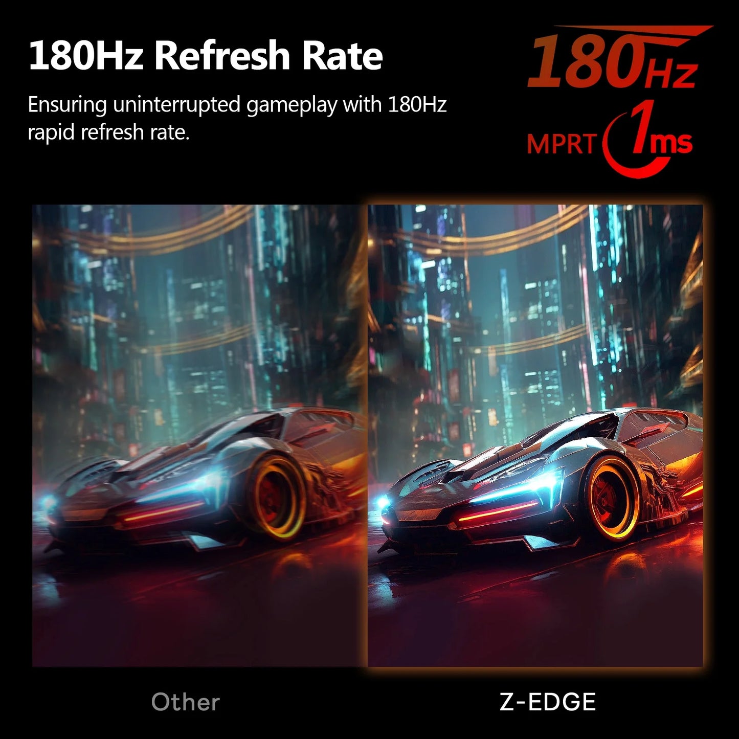UG24 24-Inch Curved Gaming Monitor 180Hz(Dp) 144Hz(Hdmi) 1Ms Full HD 1920X1080 HDMI DP Port