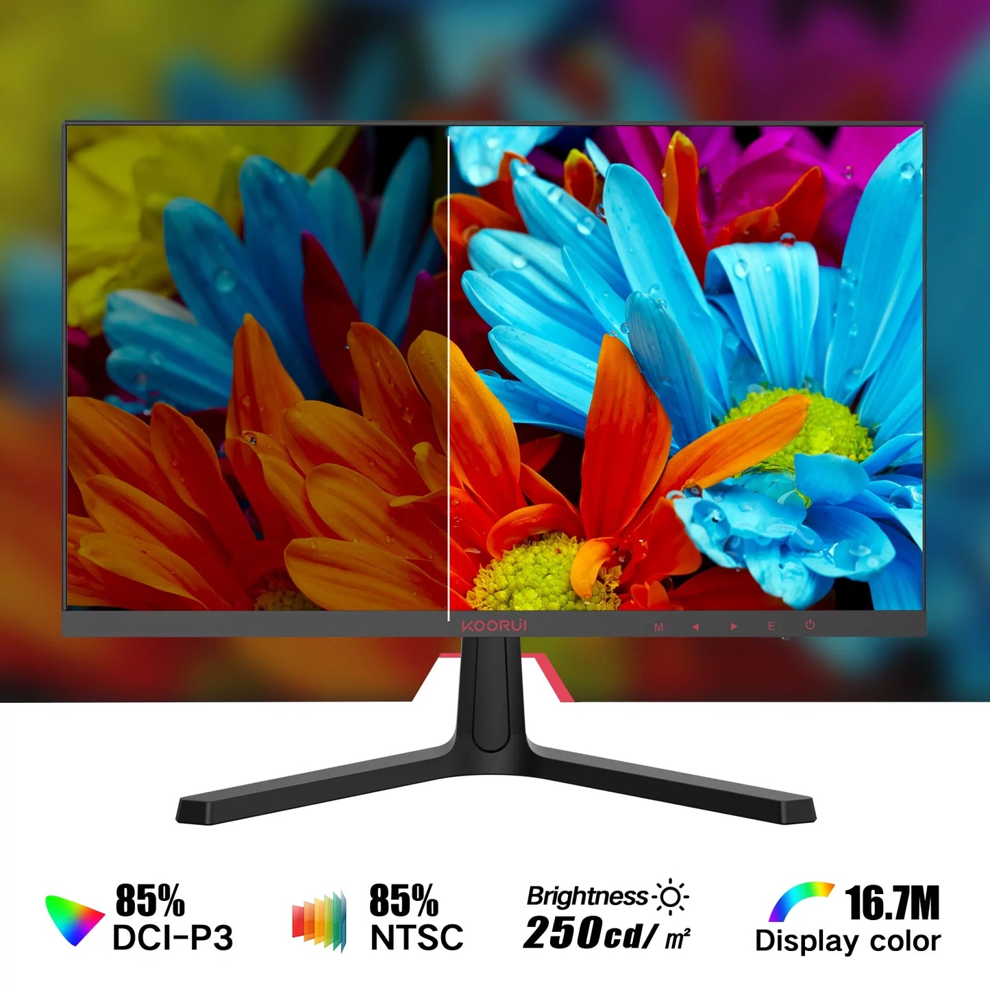 24 Inch FHD 165Hz/144Hz Gaming Monitor Adaptive-Sync 1080P Hdmi/Displayport, 24E4