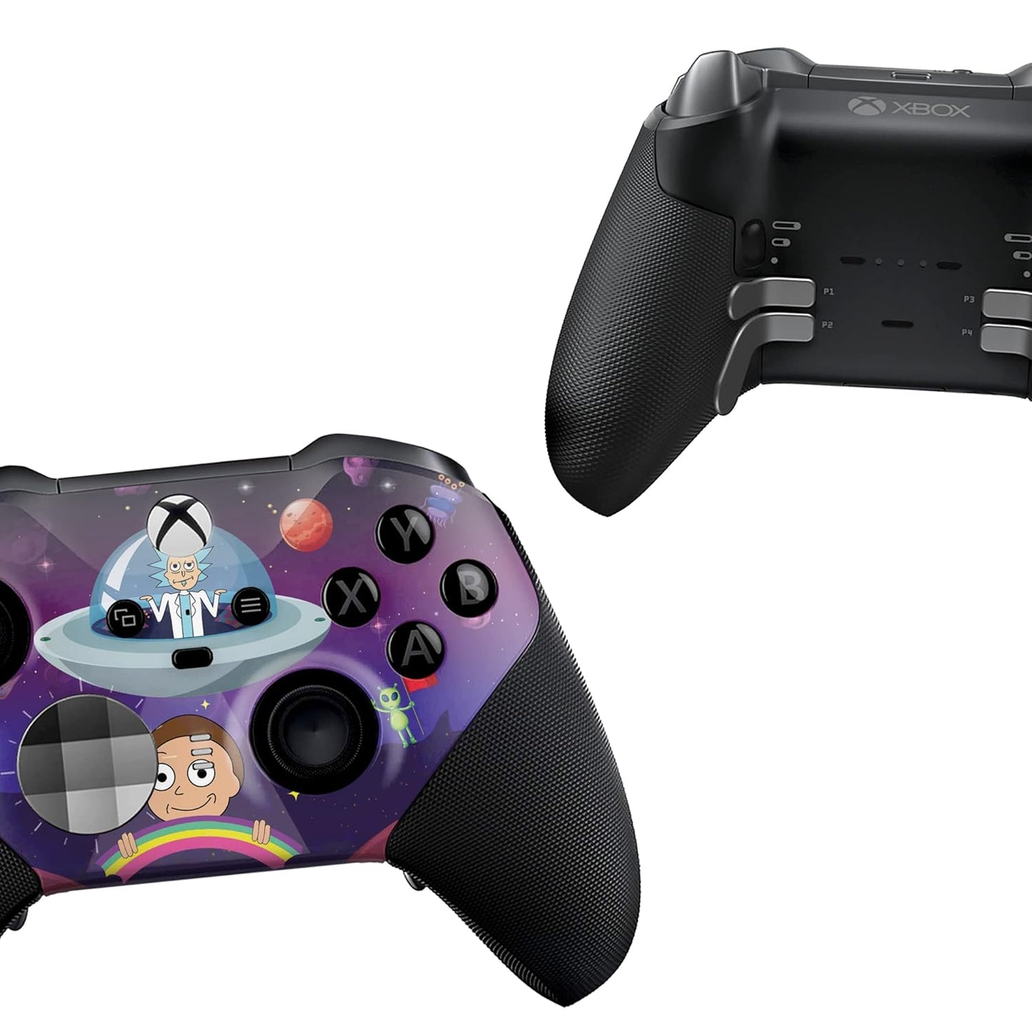 Ricky & Morty X-Box Elite Controller Series 2 Limited Edition Custom Elite Series 2 Controller for X-Box One/Series X/S. with Advanced Hydro-Dip Paint Technology (Not Just a Skin)