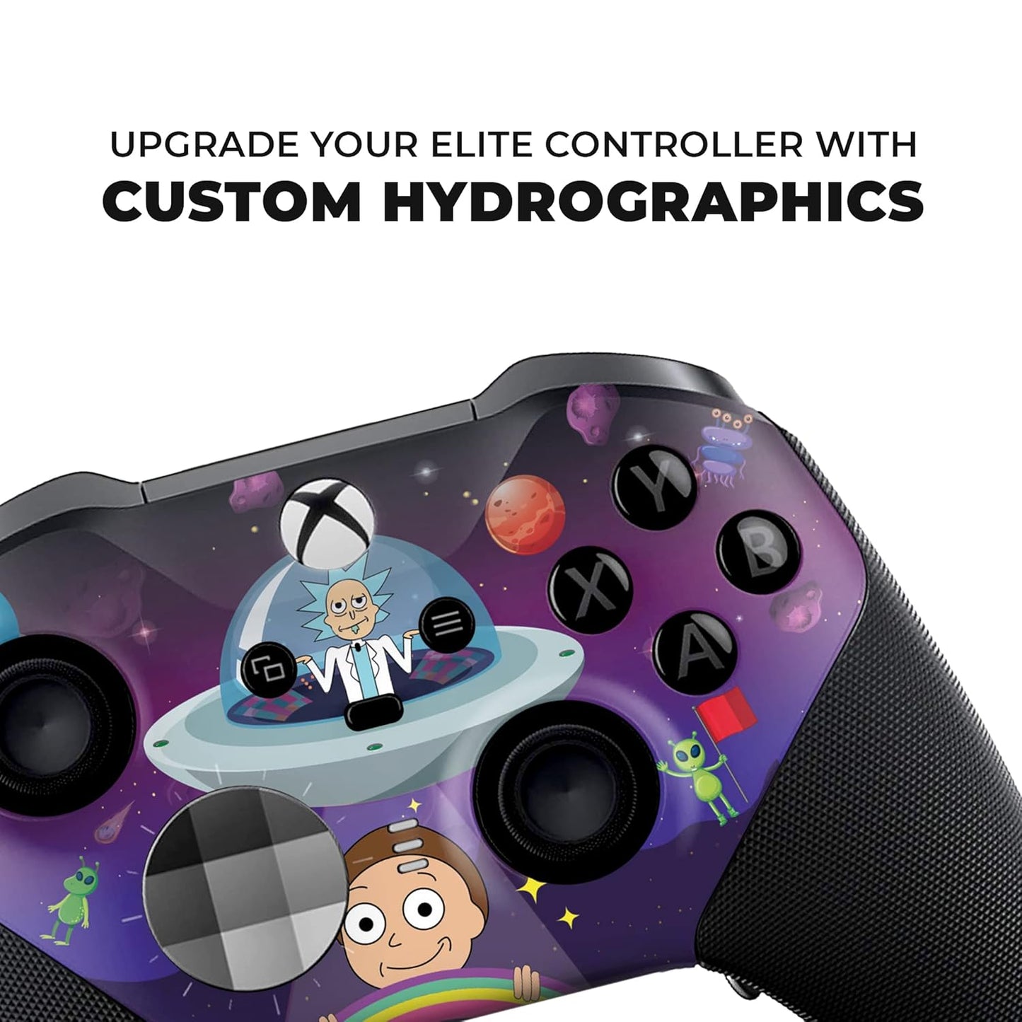 Ricky & Morty X-Box Elite Controller Series 2 Limited Edition Custom Elite Series 2 Controller for X-Box One/Series X/S. with Advanced Hydro-Dip Paint Technology (Not Just a Skin)