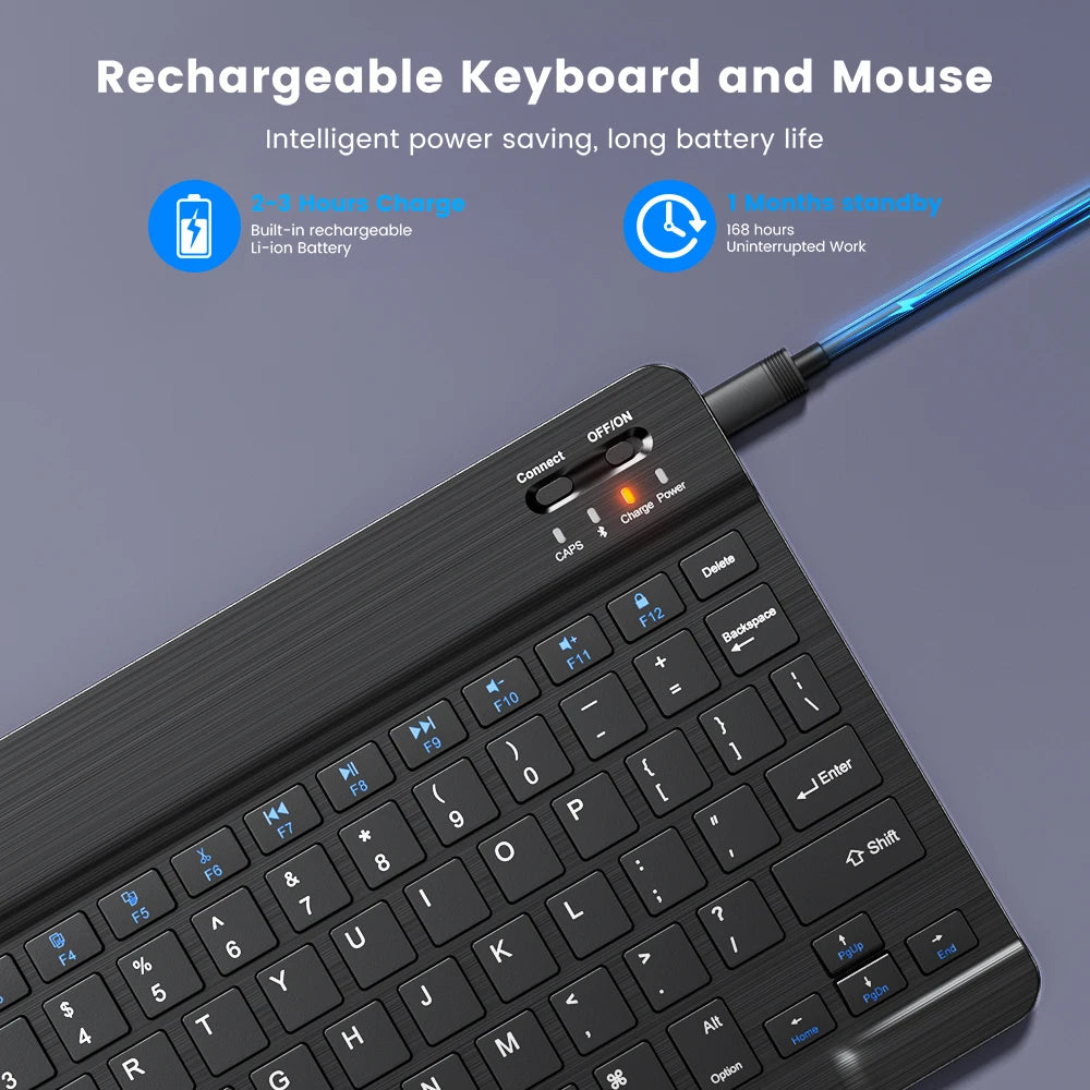 Wireless Keyboard Bluetooth-Compatible Keyboard for Android IOS Windows Mini 78-Key Gaming Keybaord for PC Ipad Tablet Keyboard