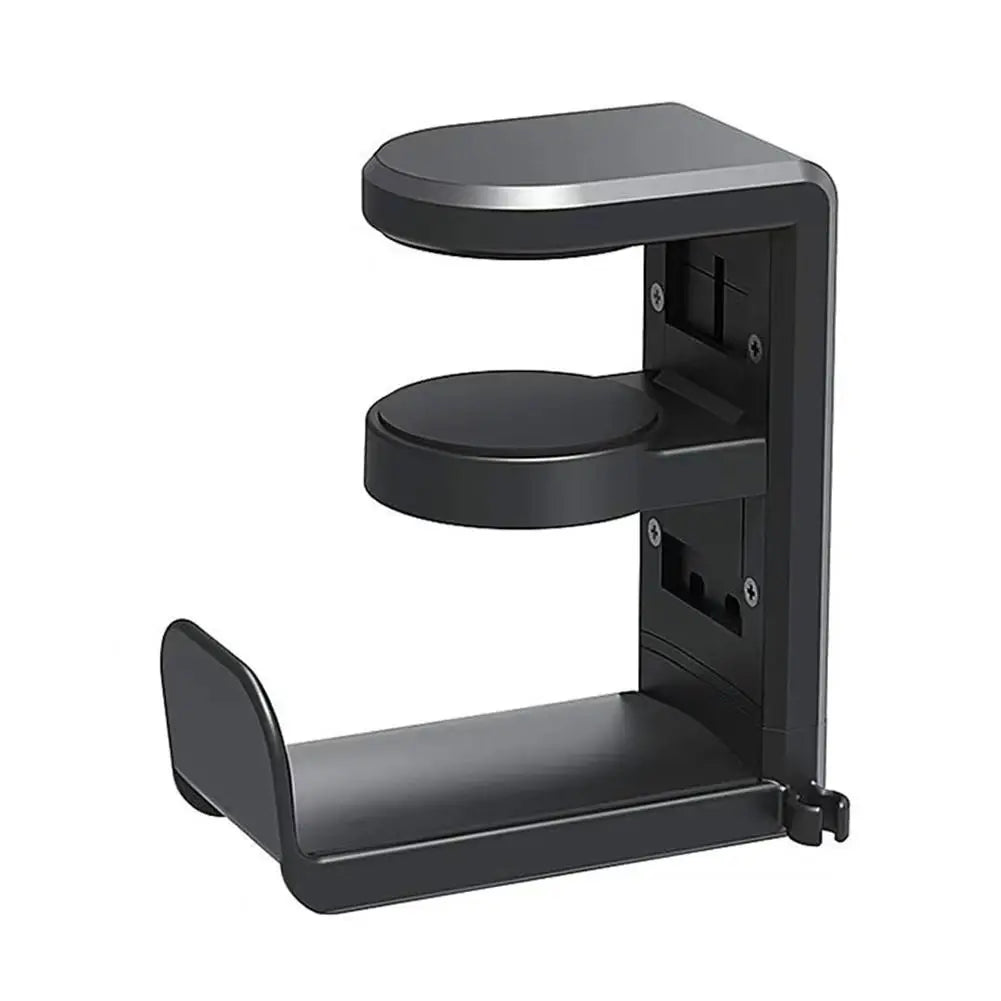 Pc Headphone Stand No Punch Table Clip Hook Headphone Holder 360 Degree Rotating Headphone Holder Miscellaneous Storage Hanging