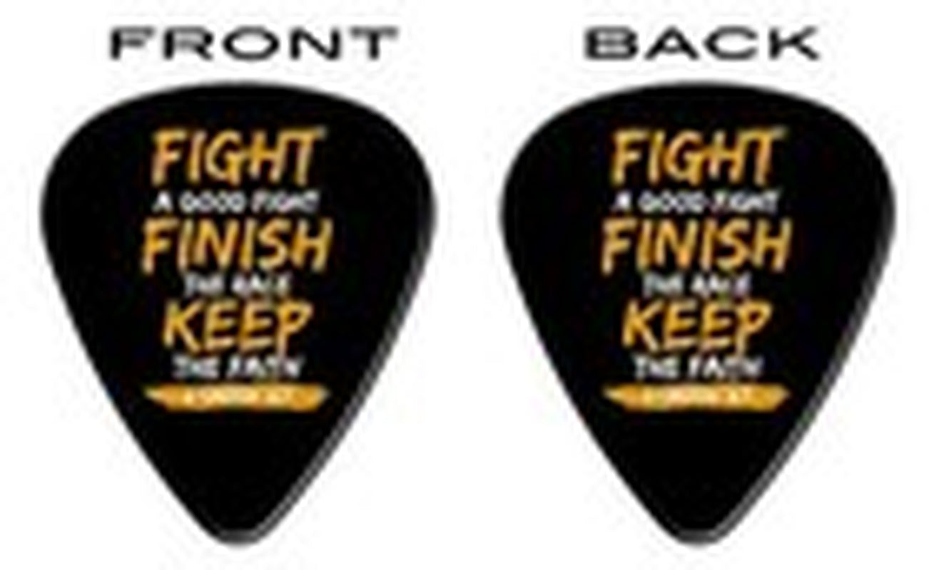 Bible Quote Guitar Picks Set of 12 Medium Gauge Celluloid Inspirational Picks