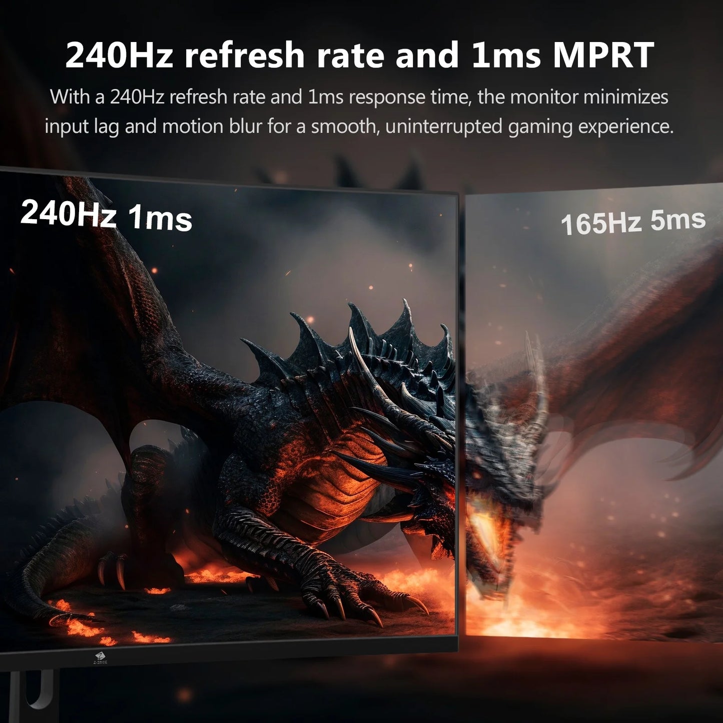 UG32P 32-Inch Curved Gaming Monitor 240Hz 1Ms Full HD 1920X1080 HDMI DP Port