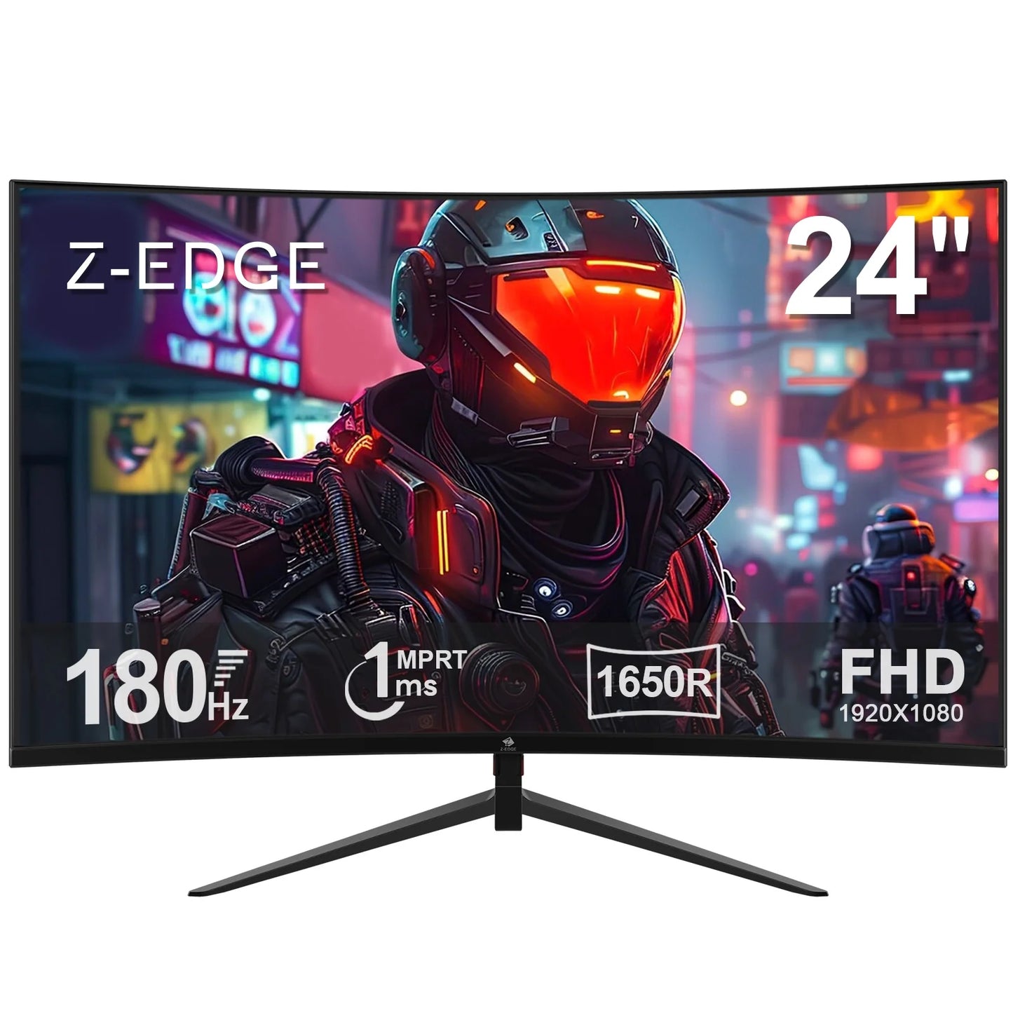 UG24 24-Inch Curved Gaming Monitor 180Hz(Dp) 144Hz(Hdmi) 1Ms Full HD 1920X1080 HDMI DP Port