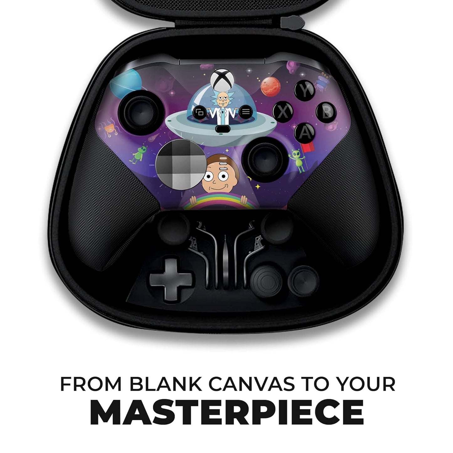 Ricky & Morty X-Box Elite Controller Series 2 Limited Edition Custom Elite Series 2 Controller for X-Box One/Series X/S. with Advanced Hydro-Dip Paint Technology (Not Just a Skin)