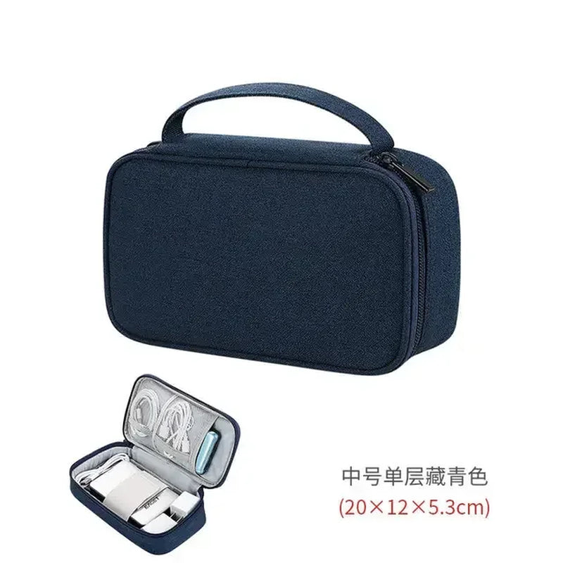Travel Cable Organizer Bag Pouch Electronic Accessories Gadget Carry Case Portable Waterproof Storage Bag for Cable Cord