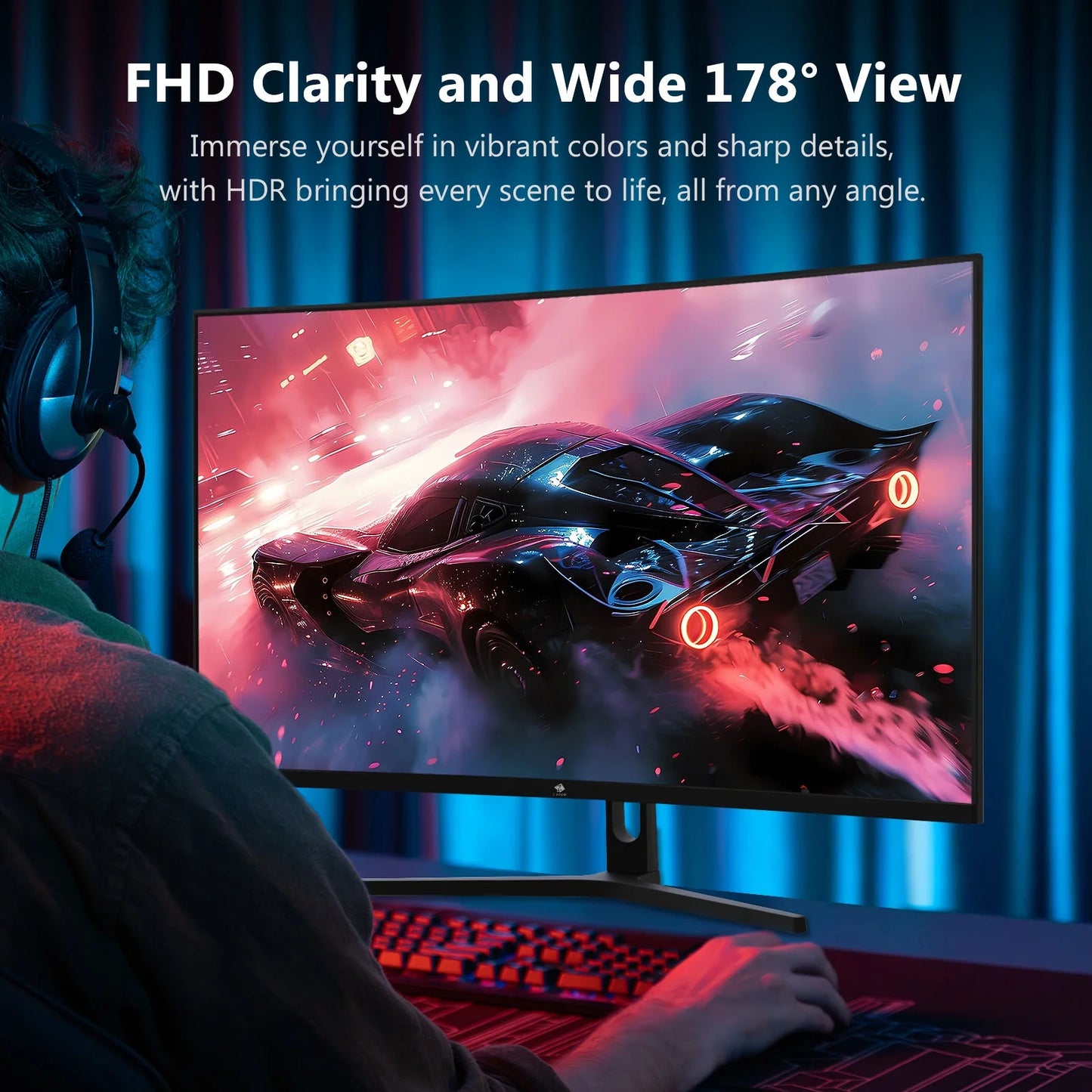UG32P 32-Inch Curved Gaming Monitor 240Hz 1Ms Full HD 1920X1080 HDMI DP Port