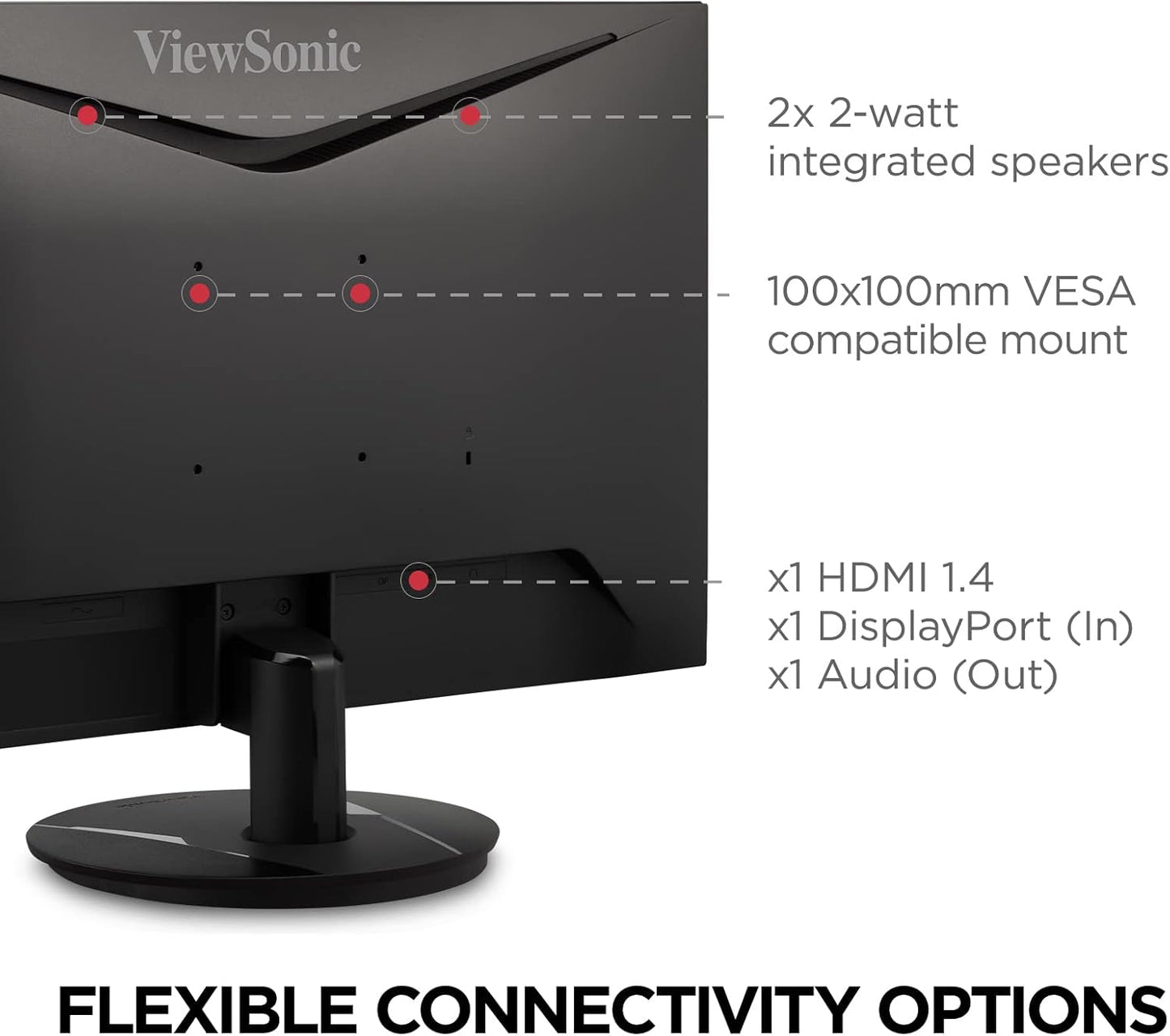 VX2716 27 Inch 1080P 1Ms 100Hz Gaming Monitor with IPS Panel, Freesync, Eye Care, HDMI and Displayport Inputs
