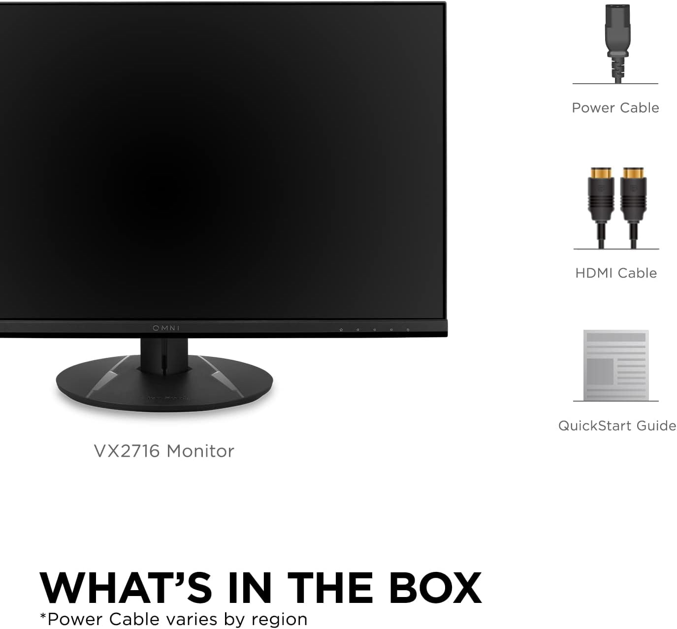 VX2716 27 Inch 1080P 1Ms 100Hz Gaming Monitor with IPS Panel, Freesync, Eye Care, HDMI and Displayport Inputs
