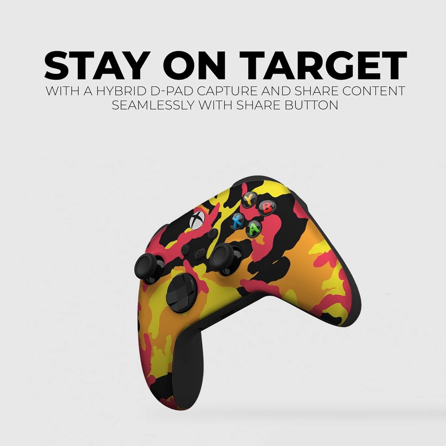Fall Camo Custom X-Box Controller Wireless Compatible with X-Box One/Series X/S Proudly Customized in USA with Permanent HYDRO-DIP Printing (NOT JUST a SKIN)