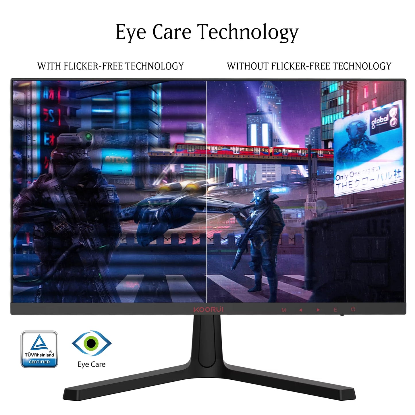 24 Inch FHD 165Hz/144Hz Gaming Monitor Adaptive-Sync 1080P Hdmi/Displayport, 24E4