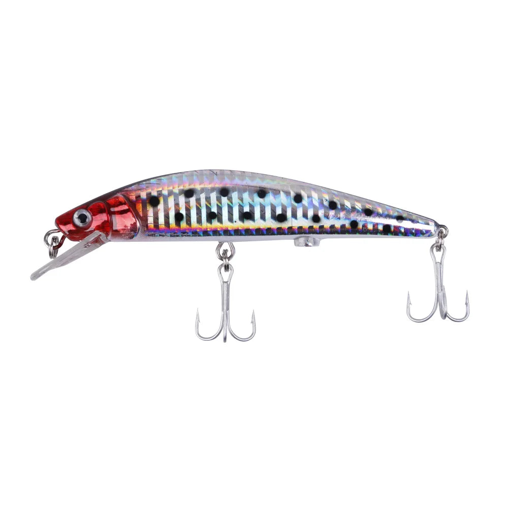 Simulated Fishing Lures Bait Electric Life-Like Vibrate Fishing Lures USB Rechargeable Flashing LED Light Throw Luminous Bait