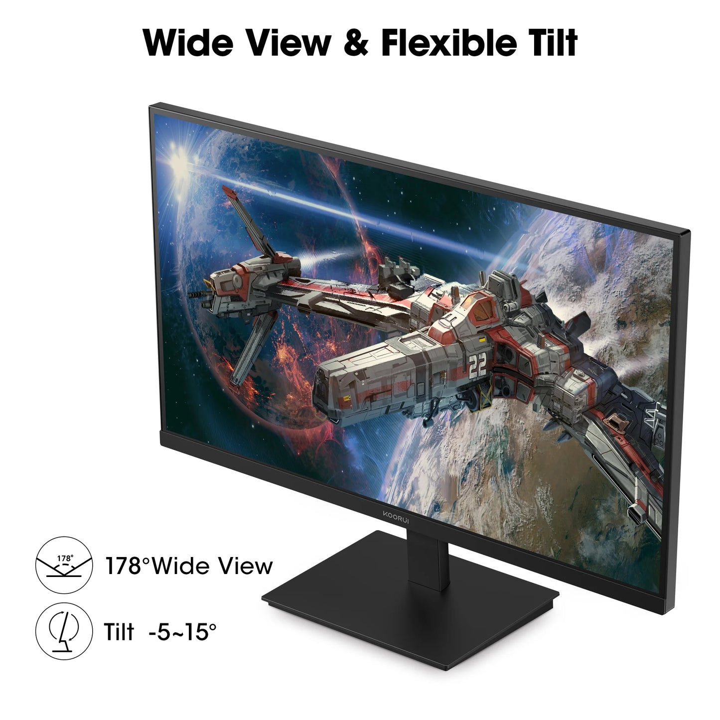 27" FHD 1080P Gaming Monitor, 144Hz Computer Monitor, New, E2711K