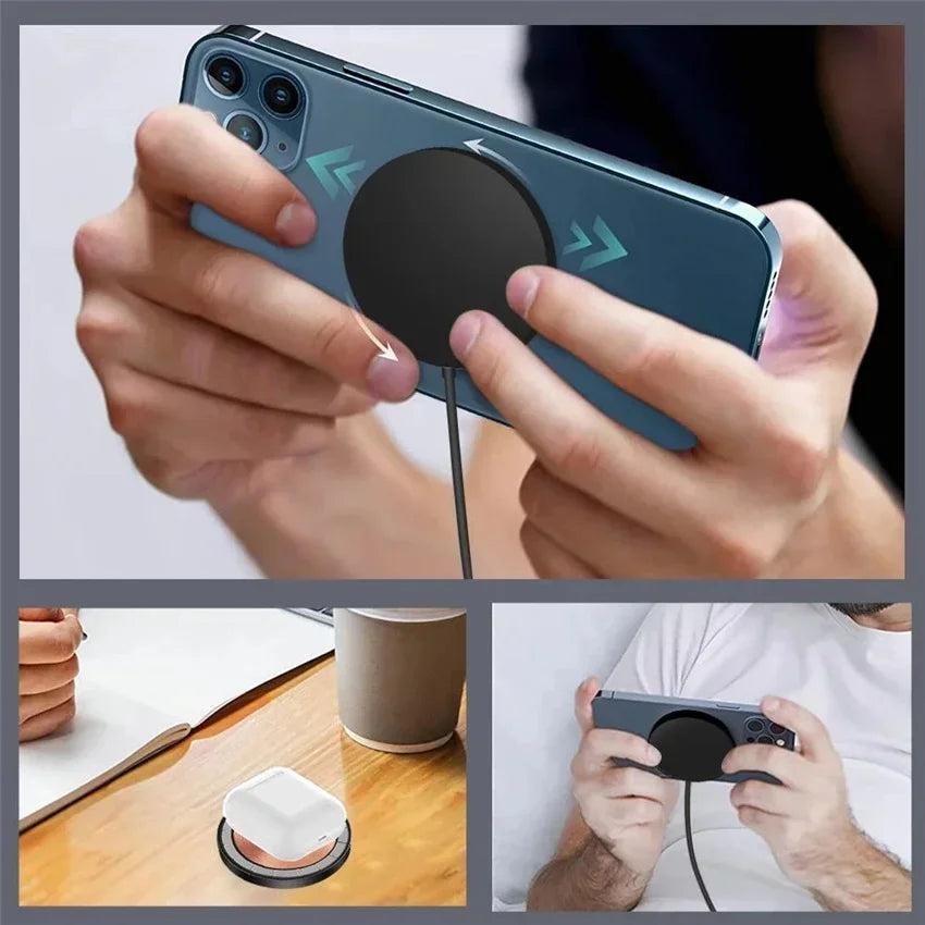 100W Magnetic Wireless Charger Pad Phone Chargers for Iphone 15 14 13 Pro Max Airpods Portable Macsafe PD Fast Charging Station