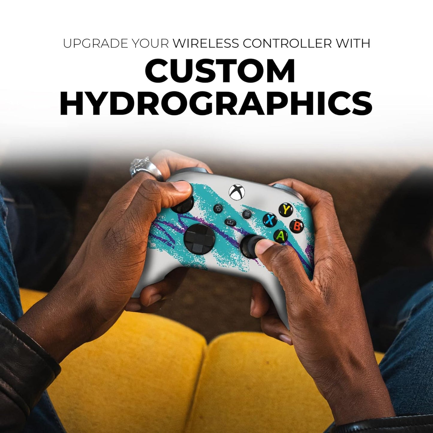 90'S Cup Custom X-Box Controller Wireless Compatible with X-Box One/Series X/S Proudly Customized in USA with Permanent HYDRO-DIP Printing (NOT JUST a SKIN)
