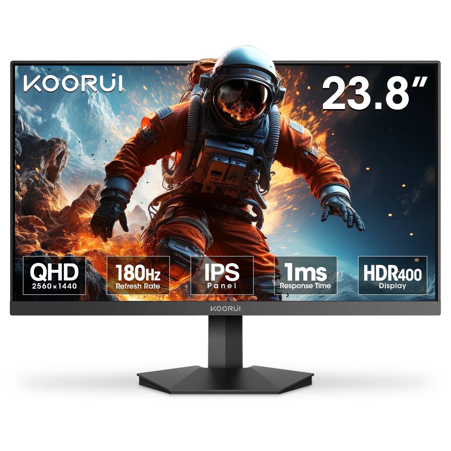 24" 2K 1440P Gaming Monitor, 180Hz QHD Computer Monitor, New Pc Monitor, G2421V