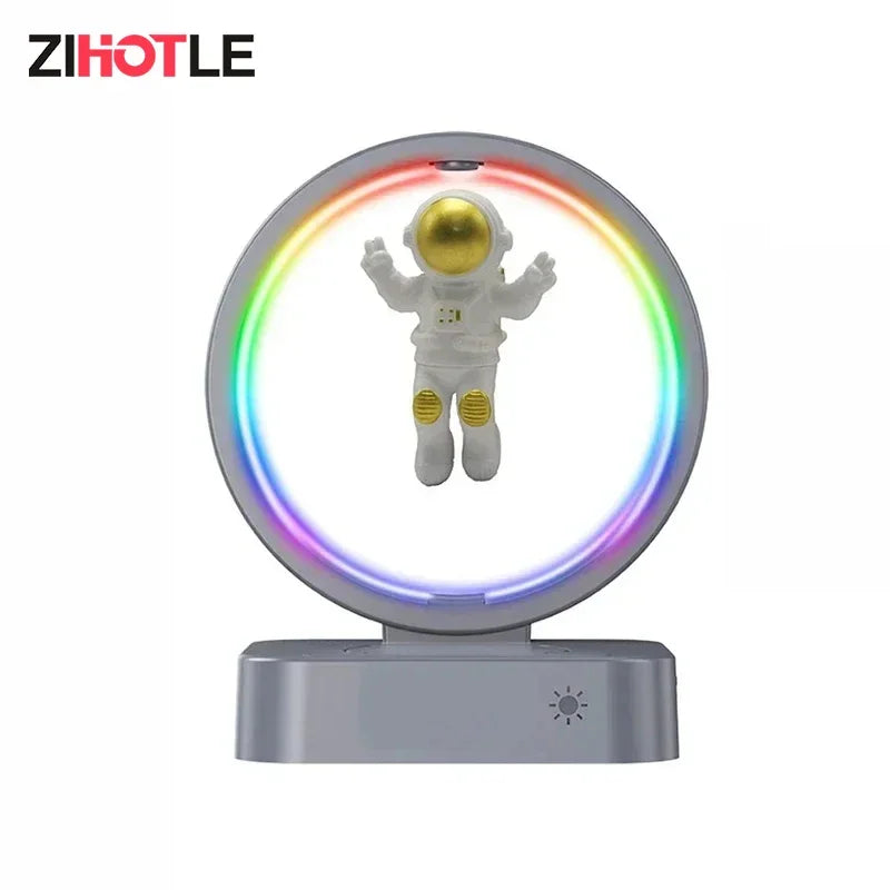 Magnetic Levitating Bluetooth Speaker Floating Astronaut Speakers Sound Box with LED Light Show Wireless Charger