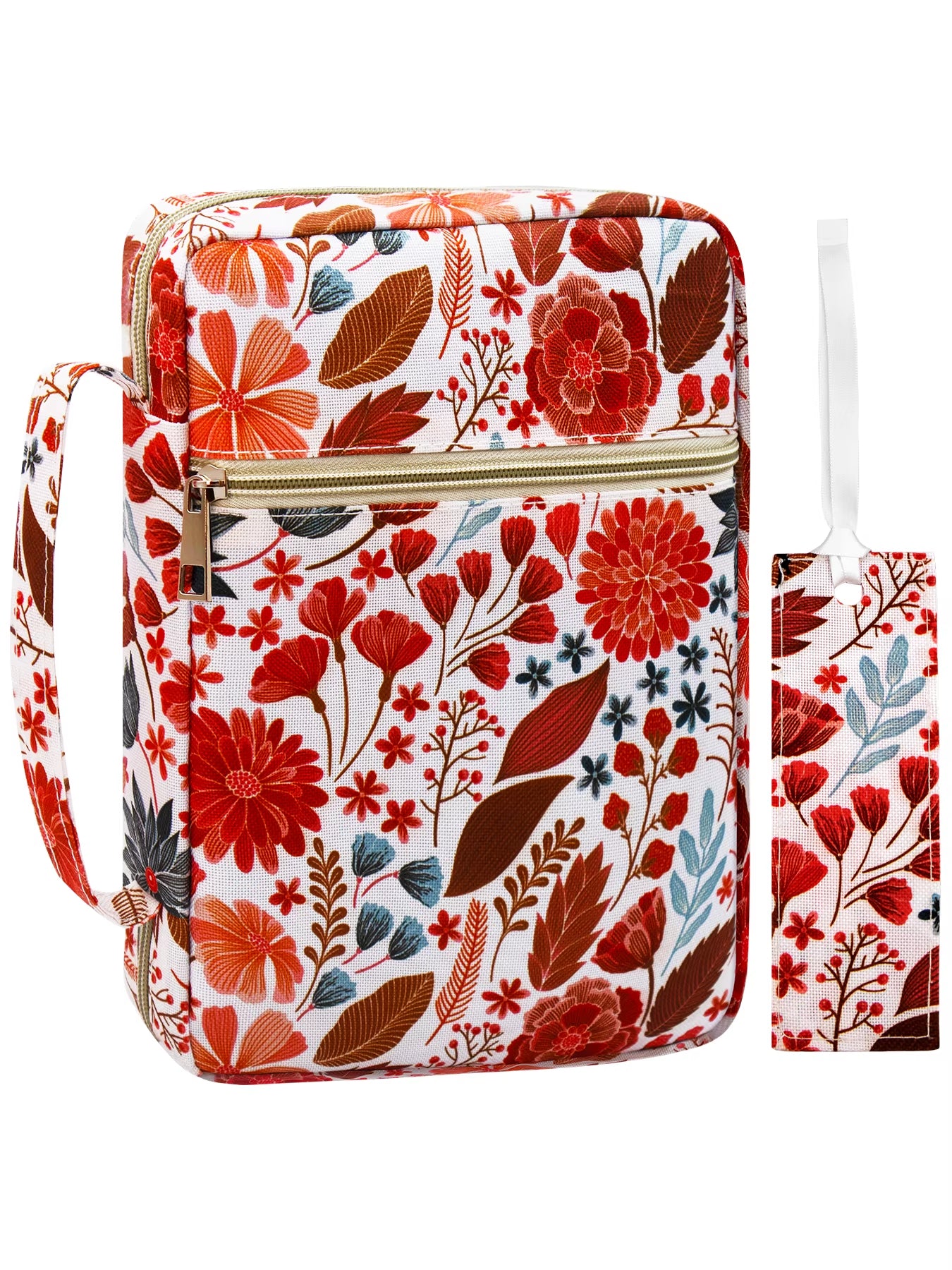 Bible Cover for Women with Flowers Printing, Bible Case,Bible Bag, Study Bible Case,Covers for Bible,Bible Boooks Covers