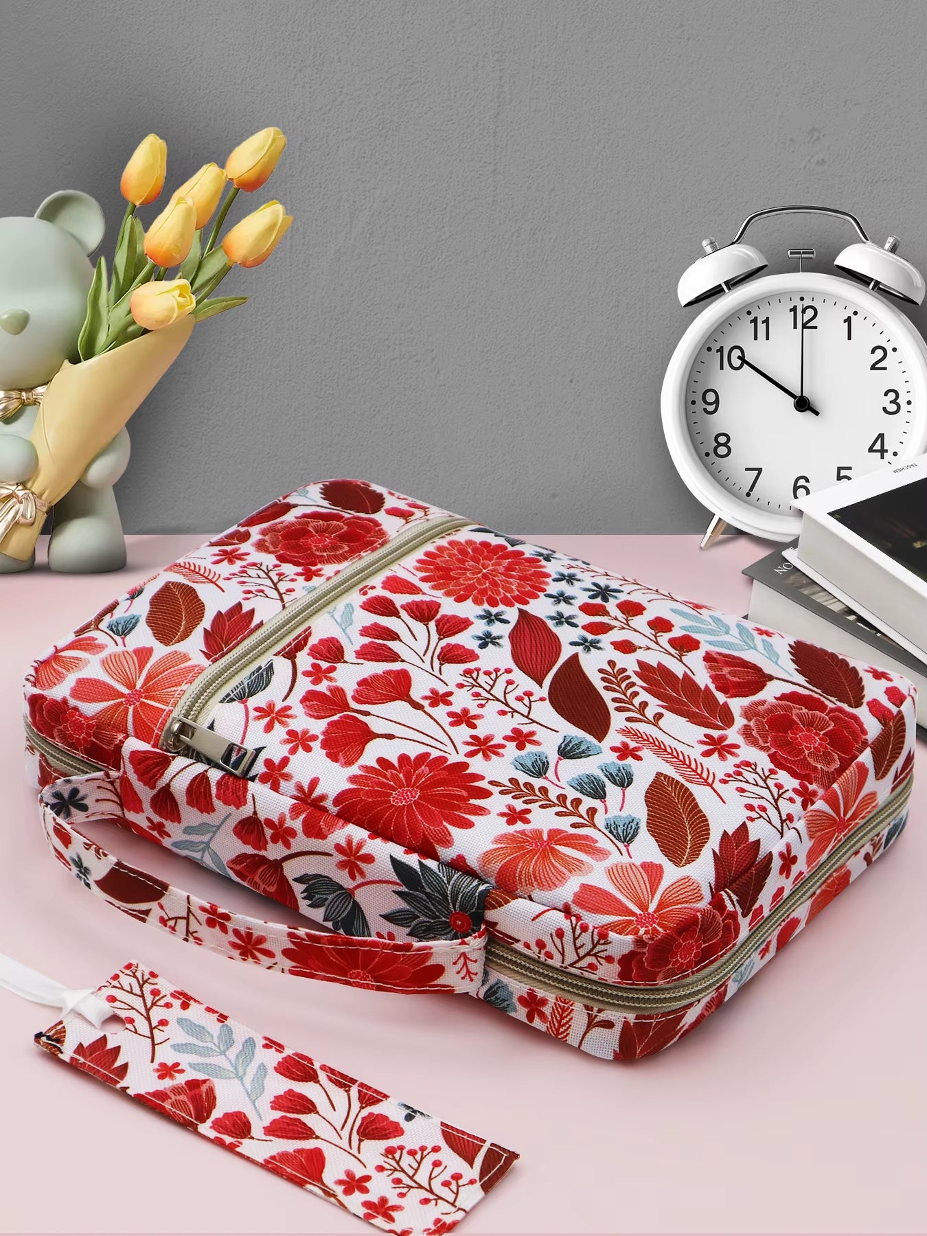 Bible Cover for Women with Flowers Printing, Bible Case,Bible Bag, Study Bible Case,Covers for Bible,Bible Boooks Covers
