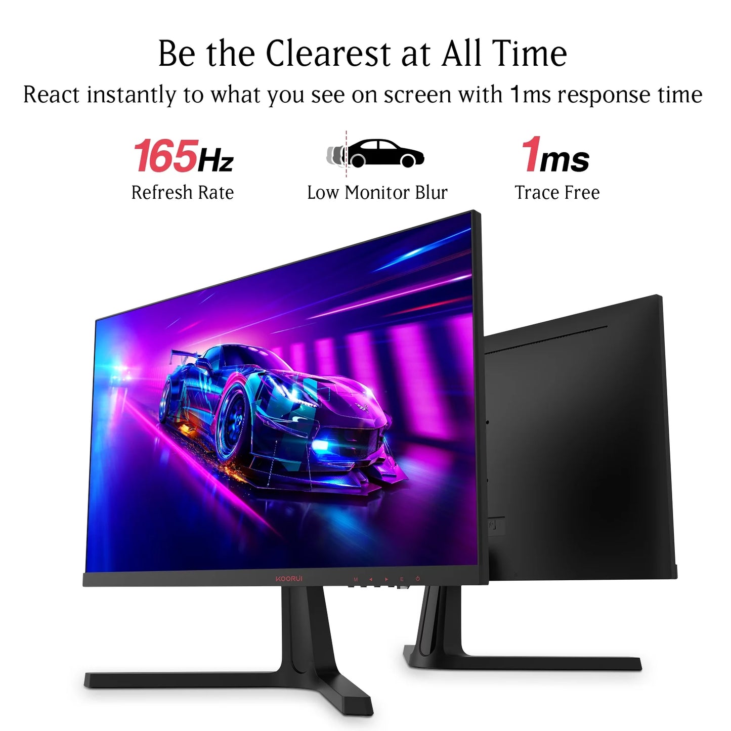 24 Inch FHD 165Hz/144Hz Gaming Monitor Adaptive-Sync 1080P Hdmi/Displayport, 24E4