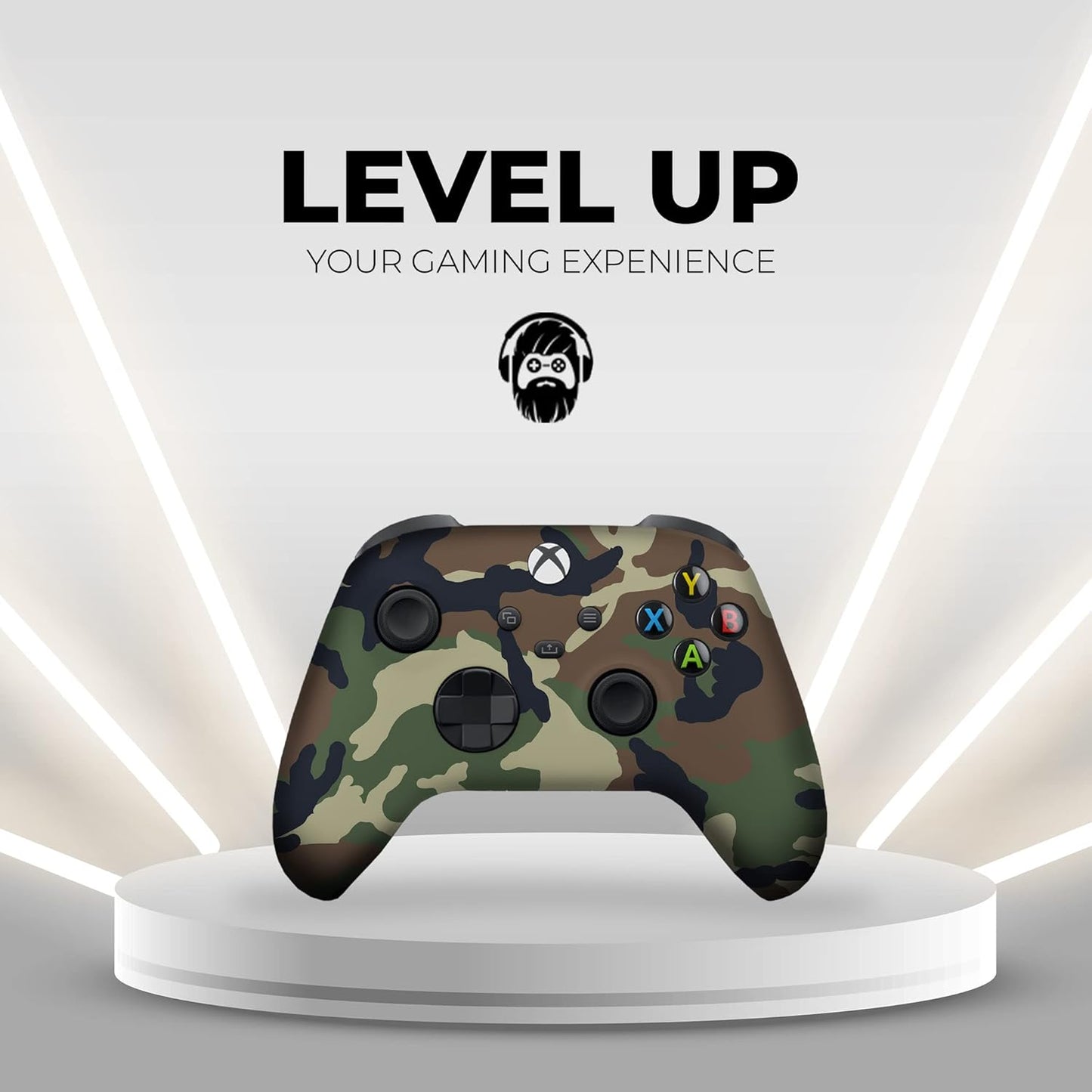 Armmy Camo Custom X-Box Controller Wireless Compatible with X-Box One/Series X/S Proudly Customized in USA with Permanent HYDRO-DIP Printing (NOT JUST a SKIN)