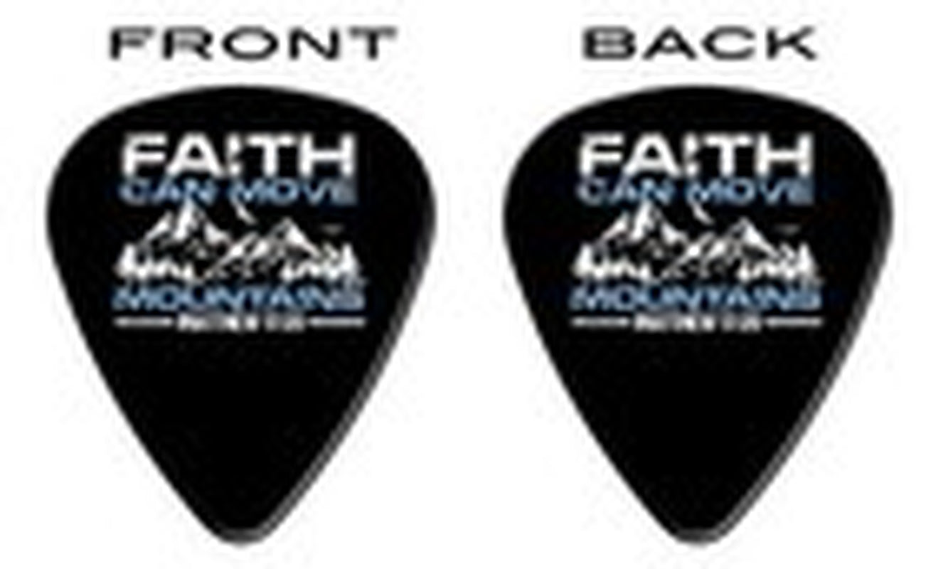 Bible Quote Guitar Picks Set of 12 Medium Gauge Celluloid Inspirational Picks