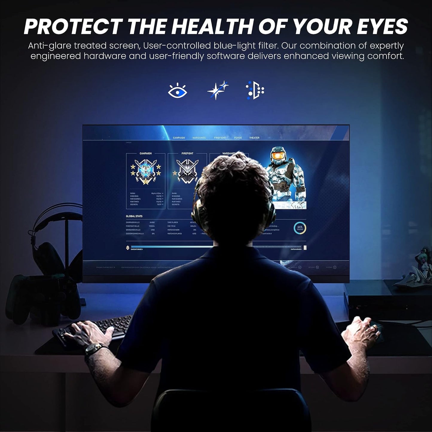 27 Inch 240Hz IPS Gaming Monitor,Full HD Frameless 100% Srgb 1080P Fast IPS Monitor,1Ms Response Time with Freesync and Low Motion Blur,Eye Care Gaming Monitor Vesa,Displayport,Hdmi
