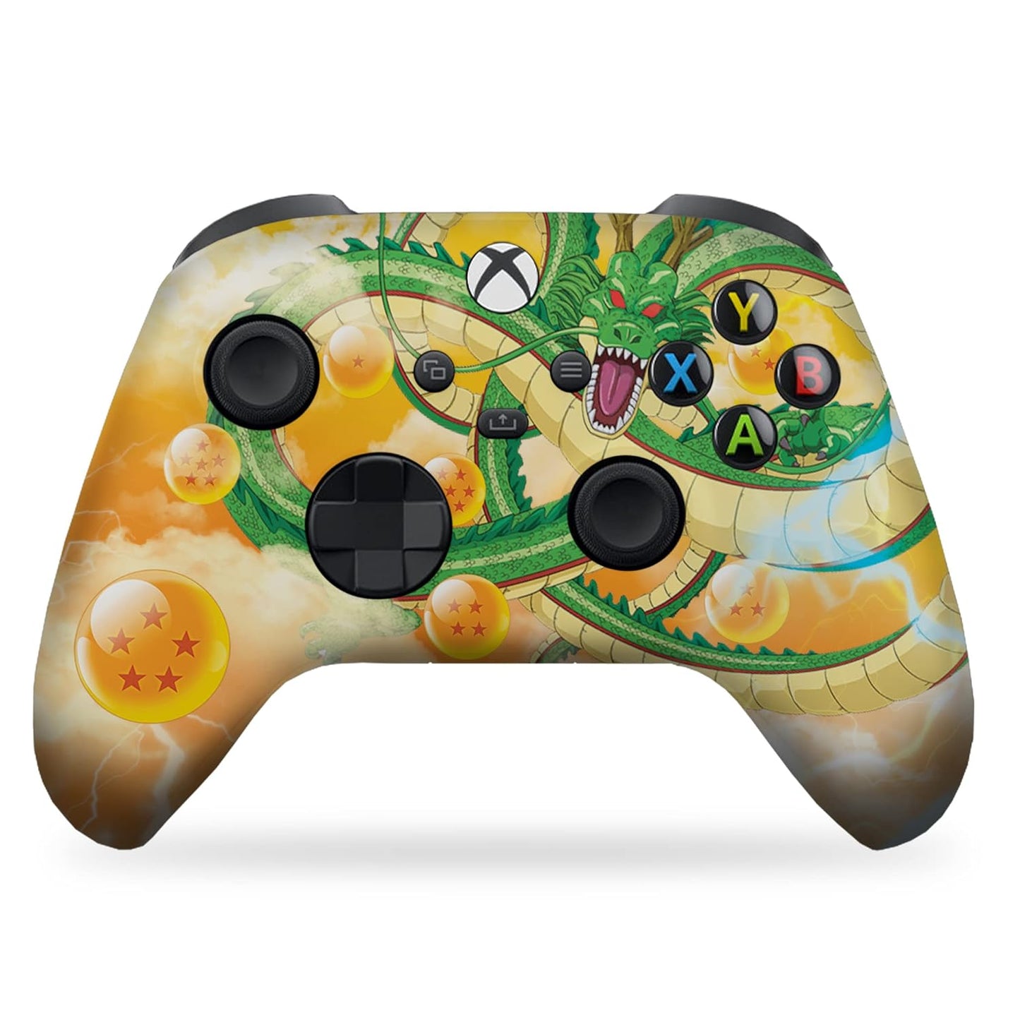 Shenron Draggonbaallz Custom X-Box Controller Wireless Compatible with X-Box One/Series X/S Proudly Customized in USA with Permanent HYDRO-DIP Printing (NOT JUST a SKIN)