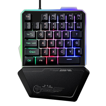 One-Handed RGB Mechanical Gaming Keypad