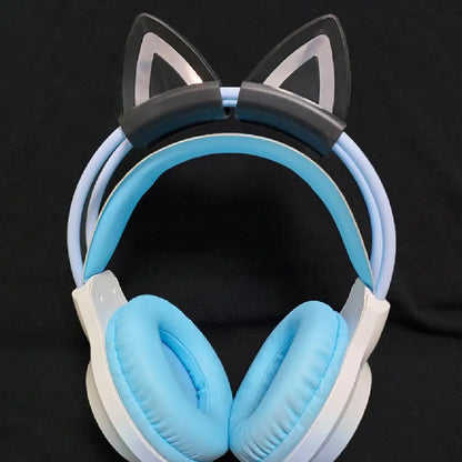 Headphones Accessories Cat Ear for Earphone Gaming Headsets Attachment Stereo Headset Decoration Lightweight Silicone Pendant