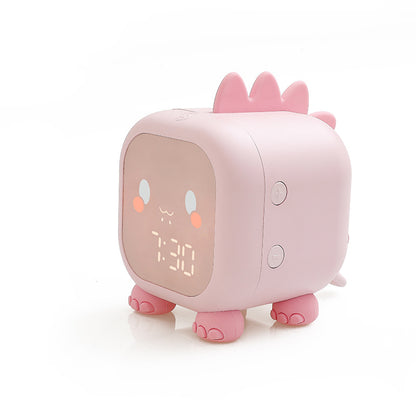 Children'S Creative Electronic Clock, Cartoon Dinosaur Small Alarm Clock, Wake up Light, Sound Control Alarm Clock