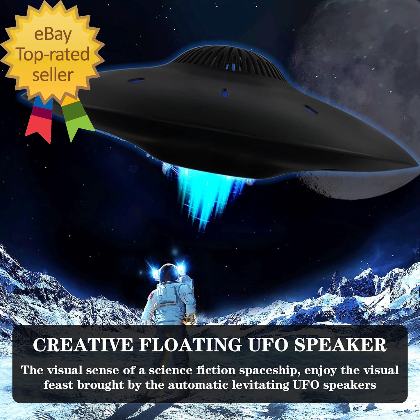 Magnetic Levitating Bluetooth Speaker Levitating UFO Speakers with LED Lights