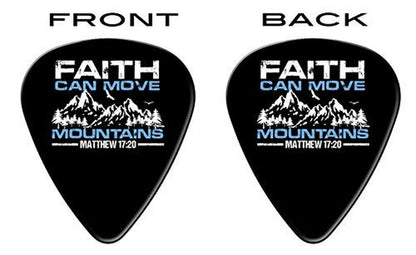 Bible Quote Guitar Picks Set of 12 Medium Gauge Celluloid Inspirational Picks