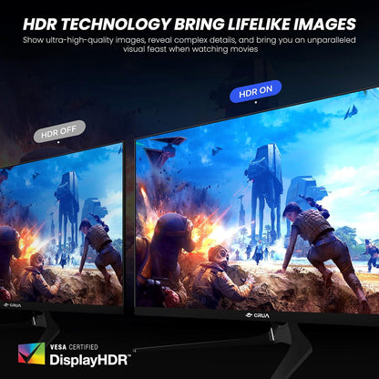27 Inch 240Hz IPS Gaming Monitor,Full HD Frameless 100% Srgb 1080P Fast IPS Monitor,1Ms Response Time with Freesync and Low Motion Blur,Eye Care Gaming Monitor Vesa,Displayport,Hdmi