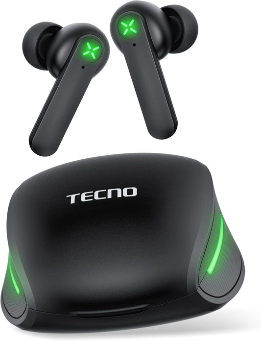 Wireless Gaming Earbuds with Microphone, 88Ms Ultra-Low Latency Bluetooth Earbuds Noise Cancelling, 30H Playtime Bluetooth Gaming Earbuds for PC, G01 Black