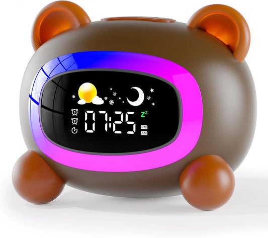 Alarm Clock for Kids, Ok to Wake Clock, Sleep Training Digital Clock with 5 Night Light