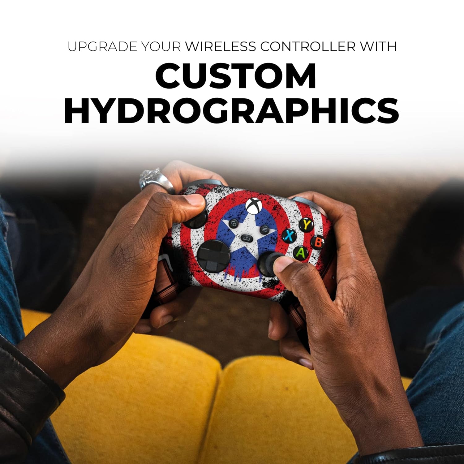 Americcan Soldier Custom X-Box Controller Wireless Compatible with X-Box One/Series X/S Proudly Customized in USA with Permanent HYDRO-DIP Printing (NOT JUST a SKIN)