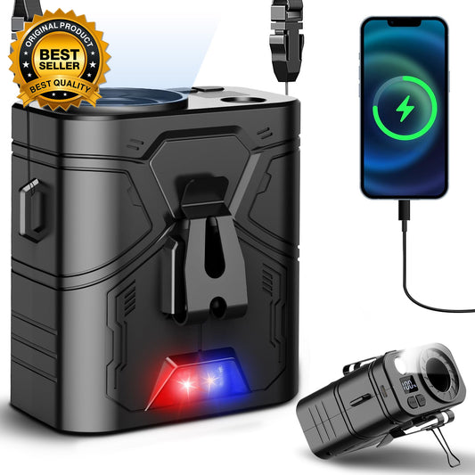 20000Mah Portable Waist Fan Clip Belt Shirt Body Rechargeable Battery 5 Speeds
