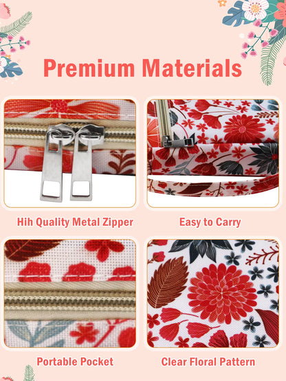 Bible Cover for Women with Flowers Printing, Bible Case,Bible Bag, Study Bible Case,Covers for Bible,Bible Boooks Covers