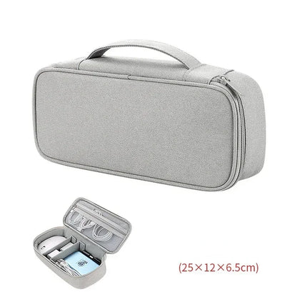 Travel Cable Organizer Bag Pouch Electronic Accessories Gadget Carry Case Portable Waterproof Storage Bag for Cable Cord