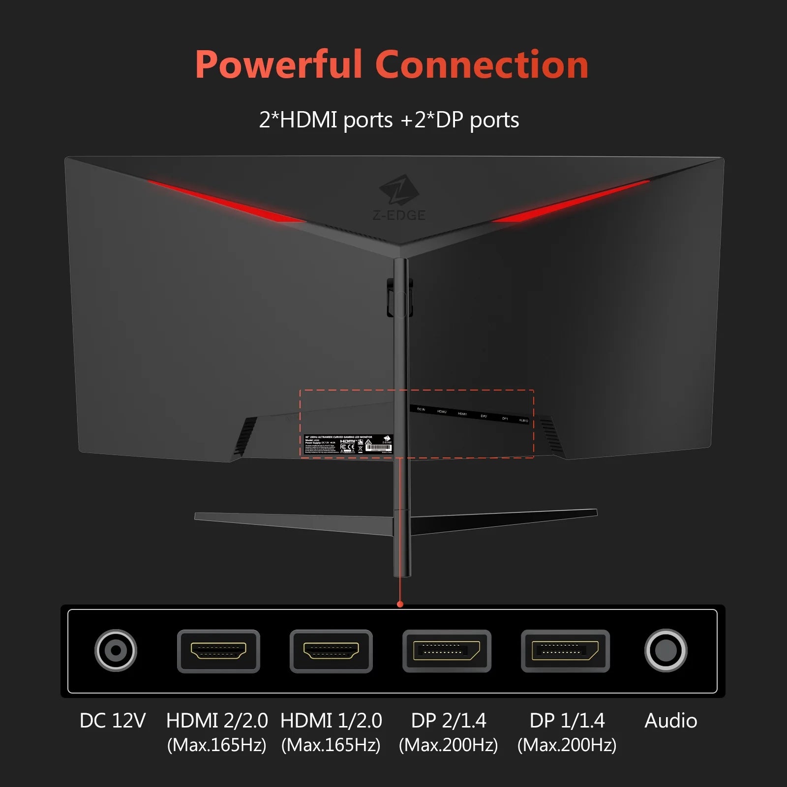 UG30 30-Inch Curved Gaming Monitor 200Hz 1Ms 21:9 Ultrawide 2560X1080 HDMI DP Port RGB