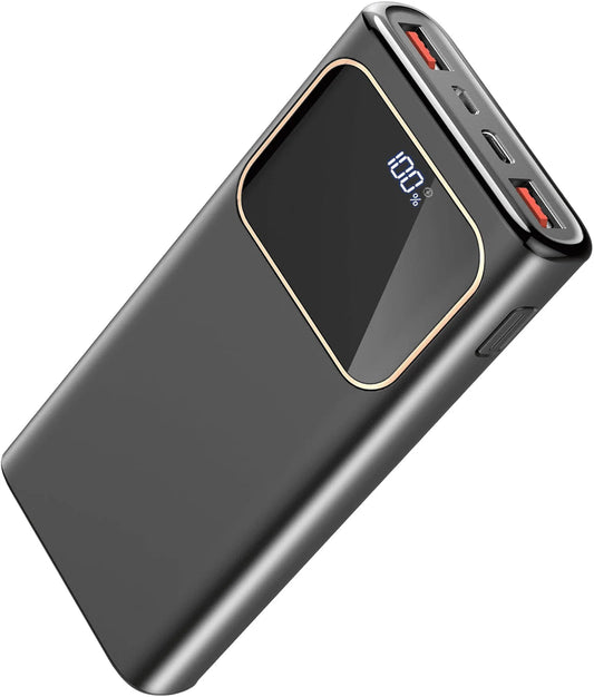 20000Mah Power Bank, Portable Charger, 22.5W Fast Charging Battery Pack with Usb-C/Usb-A Output, LED Digital Display Cell Phone Battery Pack Compatible with Iphone, Android Et