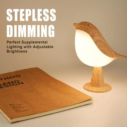 Table Lamp, Touch Control Bird Lamps, Bedside Lamp, Brid Night Light, Cordless Small Desk Lamps Battery Operated Nightstand Lamp, 3-Way Dimmable Light, Rechargeable Decorative Desk Lamp