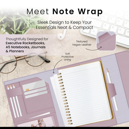 Slim Lightweight Organizer Cover for Rocketbook, Journal, Planner, Notebook