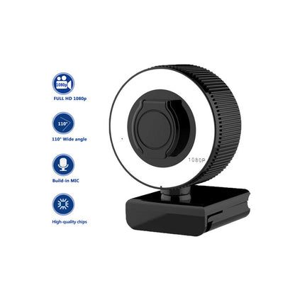 New Arrivals Streaming Camera Webcam Microphone Web Cam 1080P 2K Autofocus HD Webcam with Webcam Cover