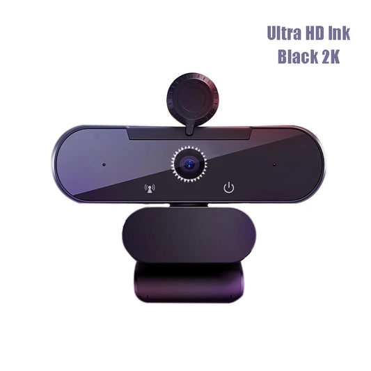 Ultra HD 2K PC Webcam USB Webcams Auto Focus Computer Web Cam with Microphone Camera for Live Streaming/ Video/ Conference