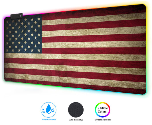 XXL RGB Gaming Mouse Pad - Extended Large LED Gaming Desk Mat (35.4 X 15.7 Inch)